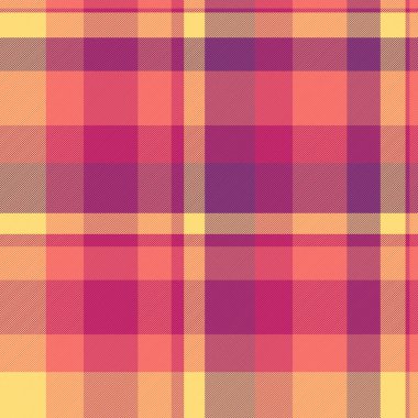 Sıcak renklerde canlı turta deseni. Klasik ekose desen arka plan, tekstil ve grafik tasarımlar için mükemmel. Samimi ve şık bir dokunuş ekle