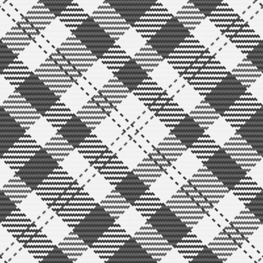 Yüzey kumaş dokusu arka plan, yol vektörü pürüzsüz kontrol. Yatay desenli ekoseli beyaz ve nötr renk paleti.