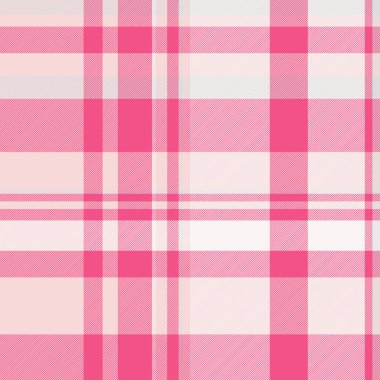 Kalıplı tartan kontrol vektörü, kumaş örneği pürüzsüz arka plan. İrlanda tekstil dokusu kırmızı ve açık renk paletinde ekose kumaş.