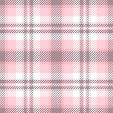 Pastel pembe, gri ve beyaz desenli narin ekose desenler. Klasik tekstil tasarımı arka plan, giyim veya dijital projeler için mükemmel. Yumuşak, rahatlatıcı estetik.