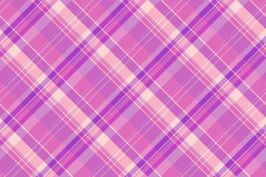 İnce desenli kusursuz, çeşitli ekose kumaşlı. Eflatun ve açık renk paletinde eşit arkaplan vektör tartan dokusu.