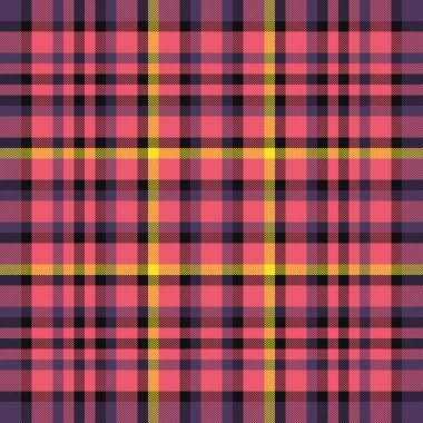 Tebrik kartı arkaplansız arkaplan dokusu, paskalya tekstil kumaş kontrolü. Ekose vektör desenini kırmızı ve siyah renk paletiyle kapat.