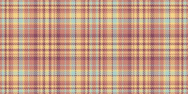 Tekrarlanan vektör arkaplan tartan, kusursuz ayak kontrolü tekstili. Erkeksi desenli ekose kumaş dokusu kırmızı ve kehribar renk paletinde.