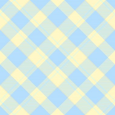 İngilizce vektör ekoseli, düz kumaş kontrolü. Işık ve cyan renk paletinde Arapça arkaplan tartan deseni.