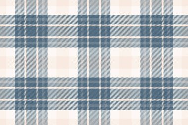 Ev kumaşı ekose arka plan, 60 'ların tartan tekstil vektörü. Renk paletinde ve pastel ve cyan renklerinde ekran desen kontrolü kusursuz.