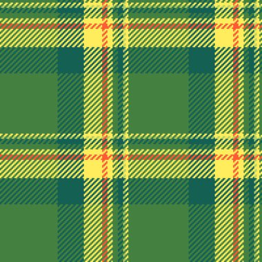 Sert, pürüzsüz, yumuşak, tartan desenli ekose kumaş. Yeşil ve gök mavisi renk paletinde en iyi tekstil arka plan vektörü.