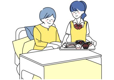 Bulaşık taşıyan liseli bir kızın klip sanatı.