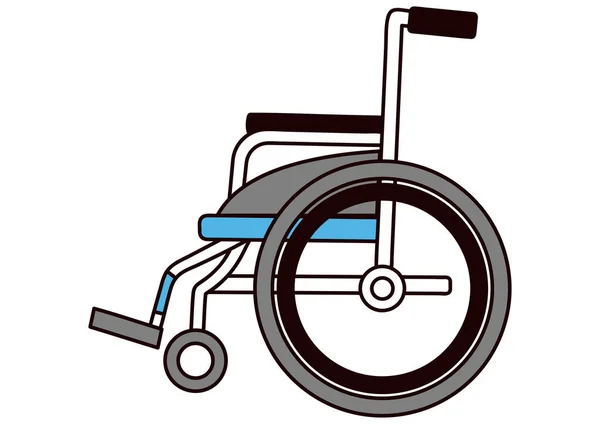 シンプルな車椅子のクリップアート — ストックベクタ