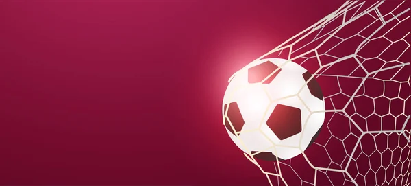 Vector Football Tournament 2022 Football Cup Background Template Design — Stock Vector