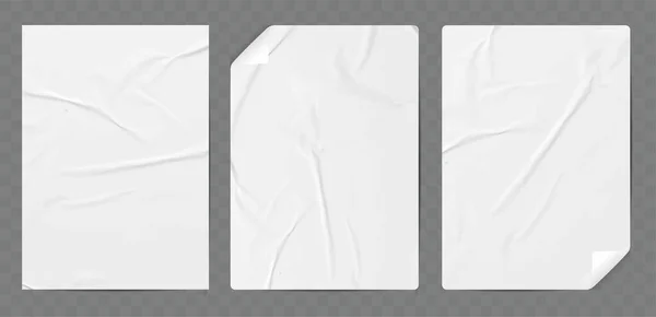 Vector White Adesivos Brochura Banners Design Modelo Cartaz Folheto Decoração — Vetor de Stock
