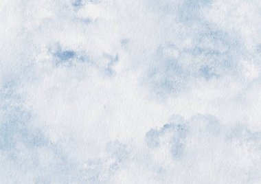 Kağıt desenli mavi gökyüzü suluboya, şablon için arkaplan. Davetiye. Tebrik kartı. düğün kartı