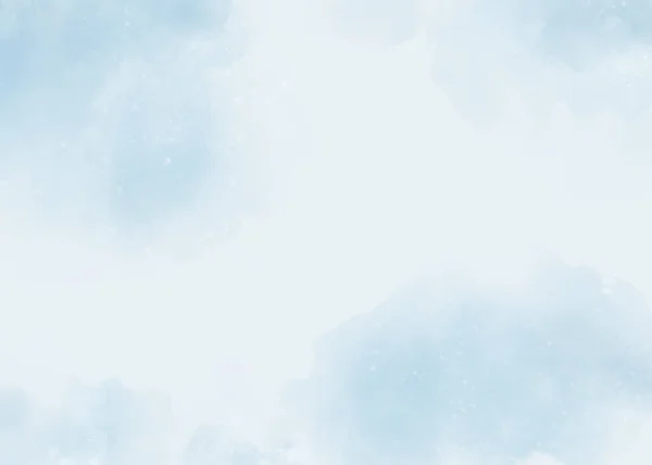 Abstraktes Blaues Himmel Aquarell Hintergrund Für Vorlage Einladungskarte Grußkarte Hochzeitskarte — Stockfoto