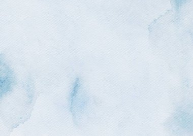 Abstract art blue watercolor stains background on watercolor paper textured for design templates invitation card