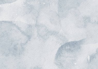 Abstract art blue watercolor stains background on watercolor paper textured for design templates invitation card