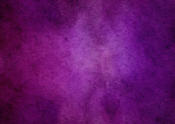 Темно Фиолетовый Абстрактный Фон Бумажной Акварельной Текстурой — стоковое фото
