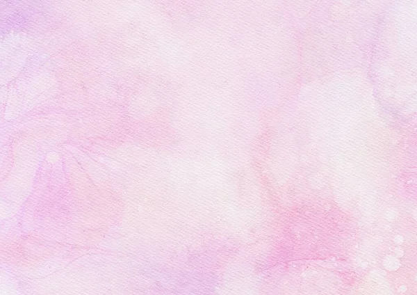 ピンクの水彩の汚れとスプラッターのグランジの背景のテクスチャ デザインテンプレート招待状用の紙のテクスチャ — ストック写真