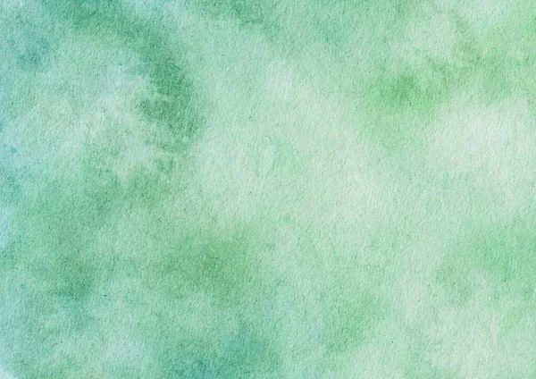 Abstract Green Pastel Watercolor Stains Background Watercolor Paper Textured Design — Foto Stock