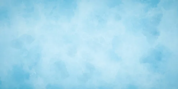 Abstrakt Gemalt Hellblauen Wolken Aquarell Hintergrund Abstrakt Schön Hellblau Bewölkten — Stockfoto
