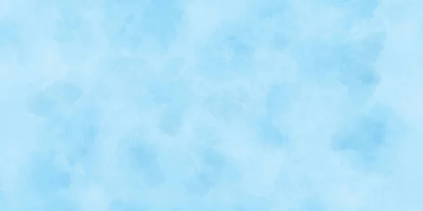 Abstrakt Målade Ljusblå Moln Akvarell Bakgrund Abstrakt Vacker Ljusblå Molnigt — Stockfoto