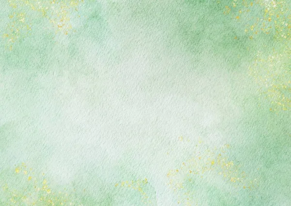Abstract Green Pastel Watercolor Stains Background Watercolor Paper Textured Design — Foto Stock