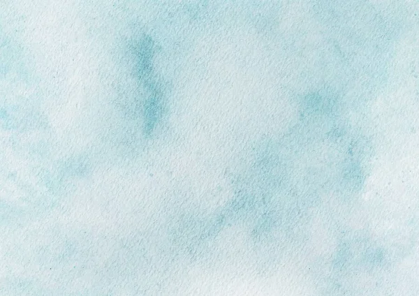 Abstract Art Blue Watercolor Stains Background Watercolor Paper Textured Design — Fotografia de Stock
