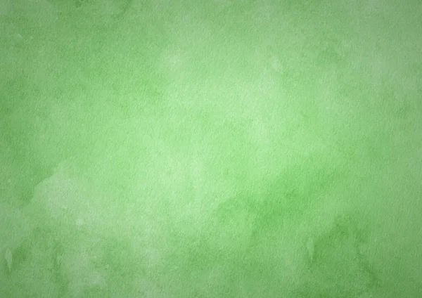 Abstract Green Pastel Watercolor Stains Background Watercolor Paper Textured Design — 图库照片