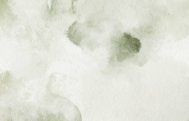 Yeşil suluboya lekeler doku arka plan, elle boyanmış pastel suluboya arkaplan tasarımı şablon pankartlar için davetiye yazdırma kartı