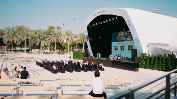 Sgi Dubai Expo 2023 Elrendezés Fejlesztéshez Dubai Tudományos Eredmények Kiállítása — Stock videók