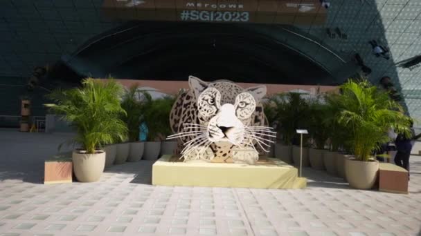 Sgi Dubai Expo 2023 Layouts Development Dubai Exhibition Scientific Achievements — Stock Video