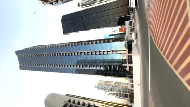 Hohe Gebäude Aus Dem Boden Dubai — Stockvideo