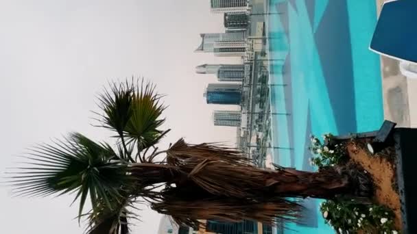Luxury Residential Complex New Apartments Center Dubai — Stock Video