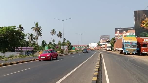 Hindistan Dan Fort Kochi Otobüs Yolculuğu — Stok video