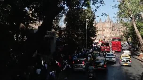 Viajar Transporte Público Mumbai — Vídeo de stock