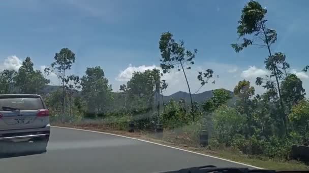 Carretera Munar Coche — Vídeo de stock