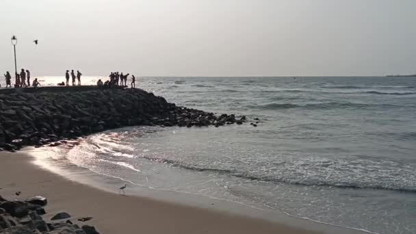 Kochi India Septiembre 2023 Barcos Embarcaciones Que Mueven Cerca Del — Vídeos de Stock