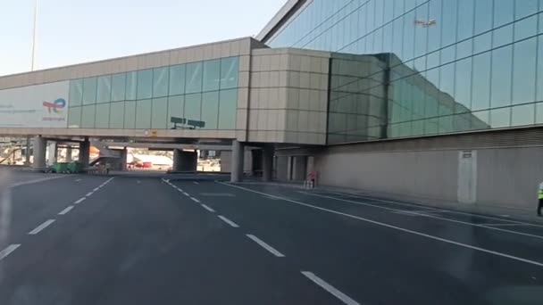 Перемещение Аэропорту Качестве Пассажира — стоковое видео
