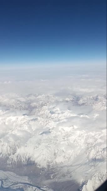 Vue Sur Les Montagnes Indiennes Depuis Avion — Video