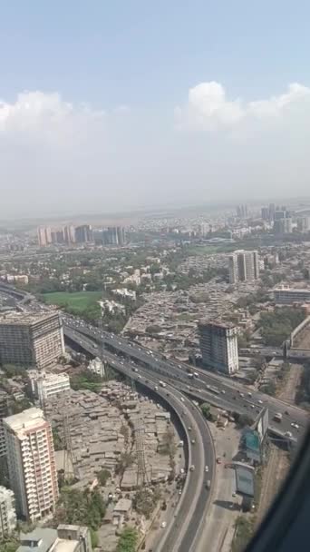 Мумбаї Нетрі Видно Літака — стокове відео