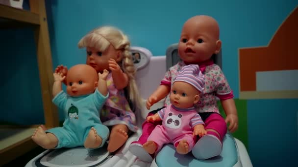 Mainan Ruang Bermain Anak Anak Banyak Mainan Anak Anak — Stok Video