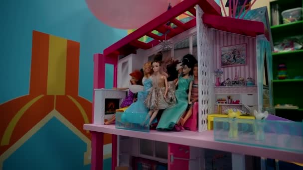 Brinquedos Sala Jogos Infantil Lotes Brinquedos Infantis — Vídeo de Stock