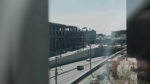 Autopista Centro Metrópolis Durante Día Video de stock