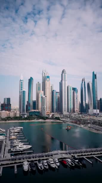 Výhled Terasy Centra Dubaje Během Dne — Stock video