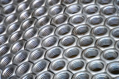 Metal çelik gri cıvatalar arka plan