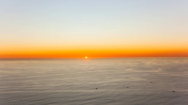 Sunset Signal Hill Ogląda Zachód Słońca Malowniczej Chwili Horyzoncie Nad — Zdjęcie stockowe