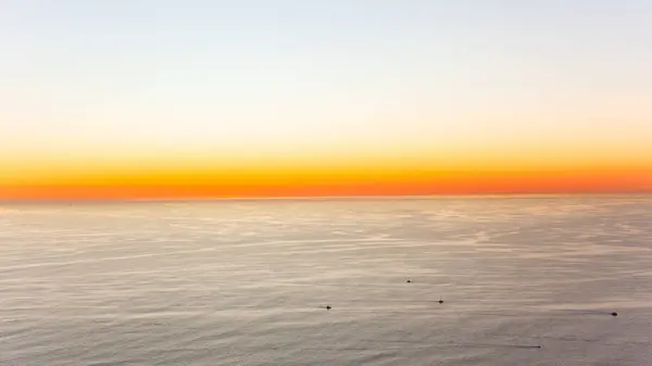 Ocean Horizon Sunset Skyline Color Reflections Sun Atlantic Ocean Cape — Stock Photo, Image