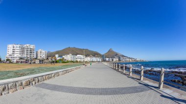 Cape Town Deniz Noktası Atlantik Okyanus Sahil Apartmanları Daireleri Manzarası