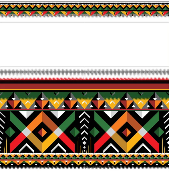 Motif Tribal Coloré Motifs Tissu Inspirés Travail Tribal — Photo