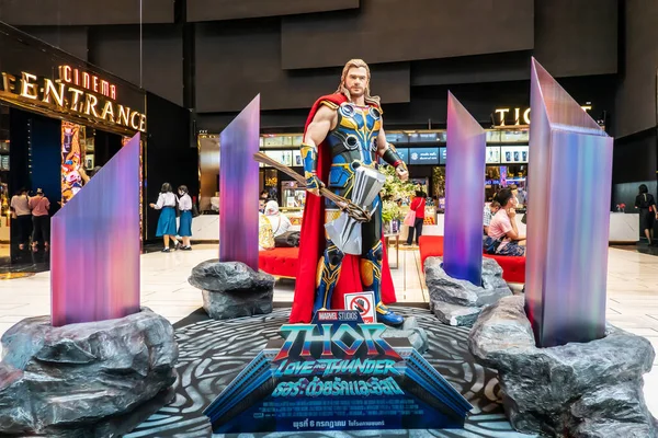 Bangkok Tajlandia Lipca 2022 Zbliżenie Posąg Thora Figura Model Filmu — Zdjęcie stockowe