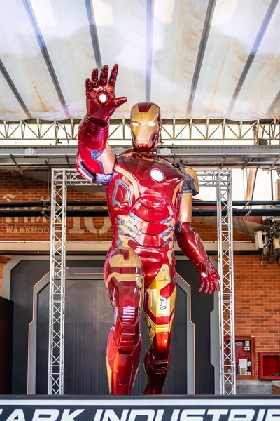 Bangkok Thailand Março 2023 Big Model Ironman Character Marvel Show — Fotografia de Stock