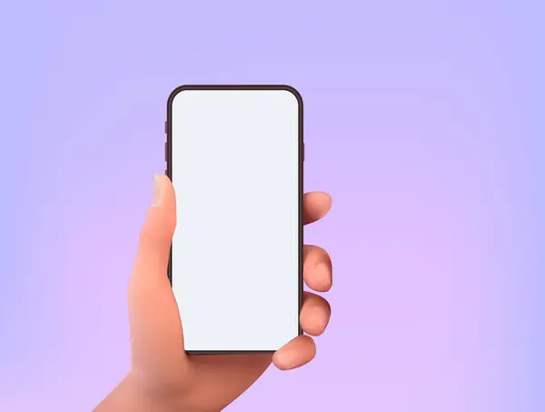 Telefoongesprek Een Achtergrond Bewerkbare Smartphone Template Aanraakscherm Vector Illustratie Rechtenvrije Stockvectors